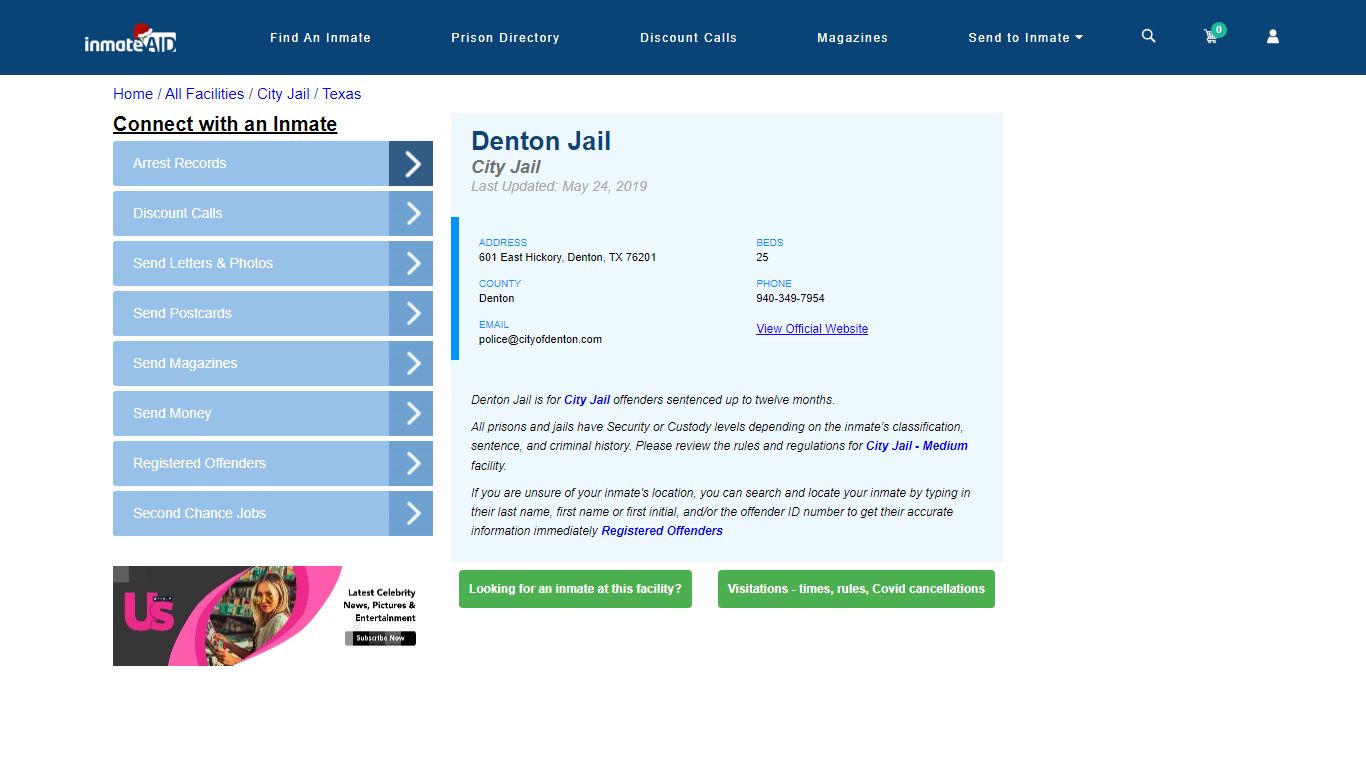 Denton Jail | Inmate Locator